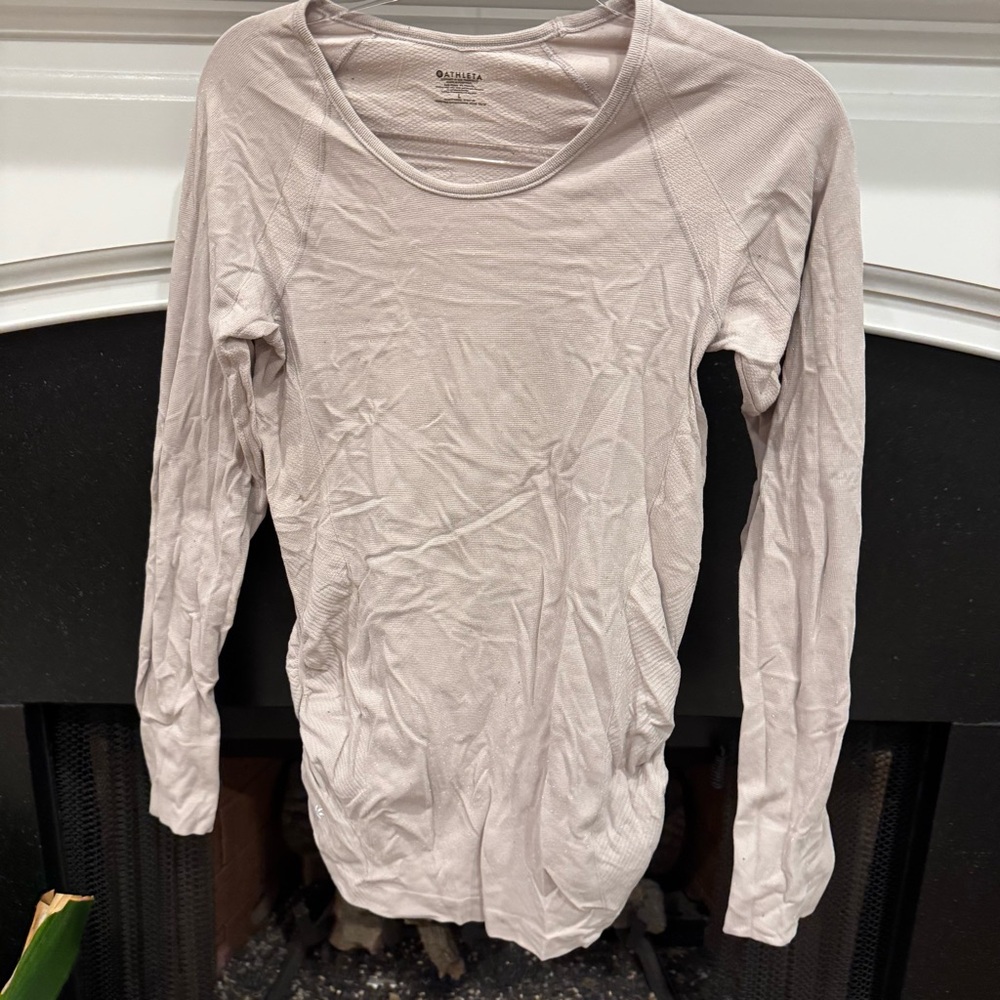 Athleta light pink Long Sleeve Top